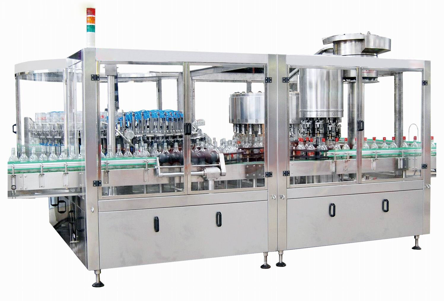 沖瓶、灌裝、封口三聯(lián)機